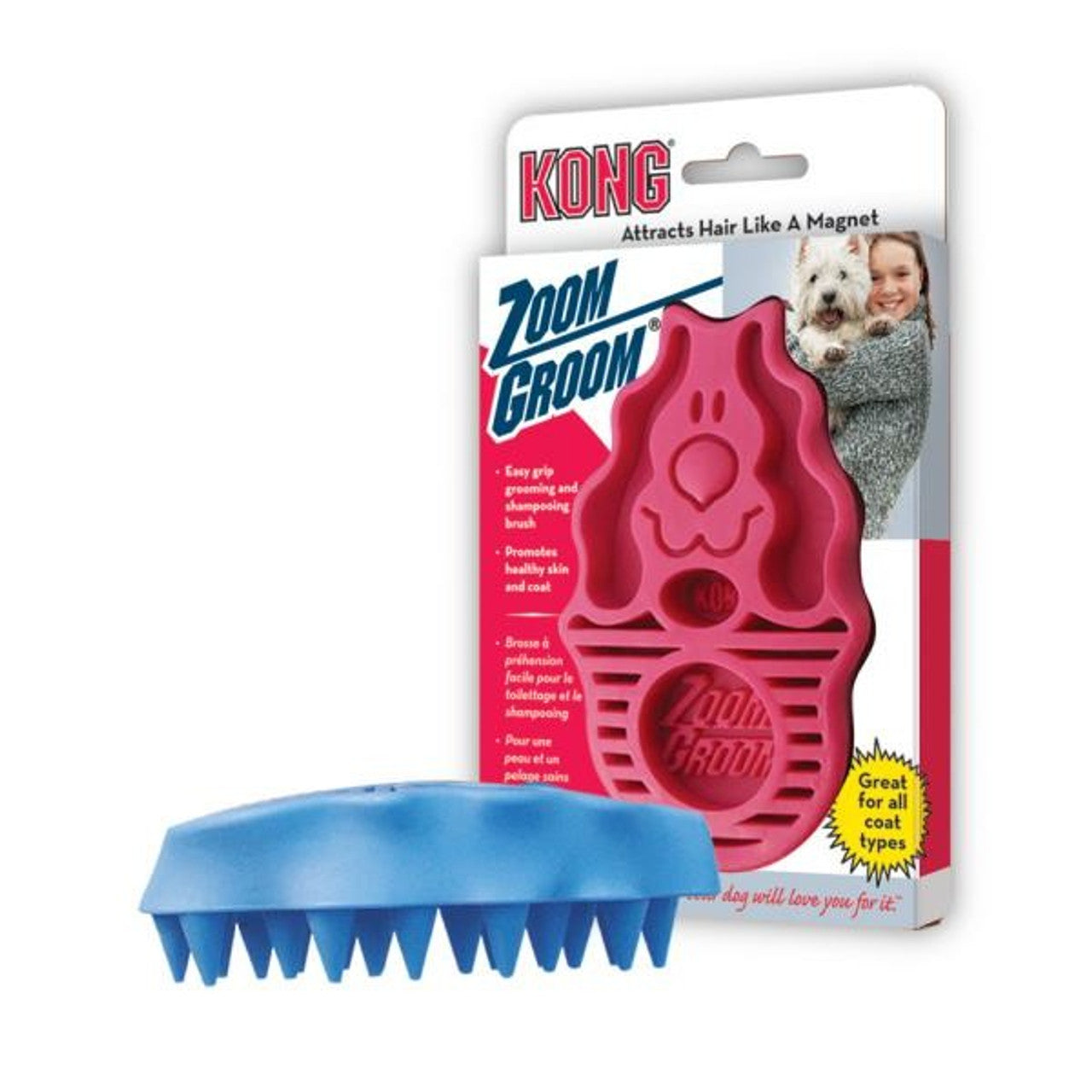KONG Zoom Groom - Grooming Brush