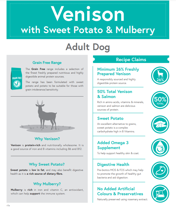 Meadow Farm Venison & Salmon Grain Free Adult Complete image 1