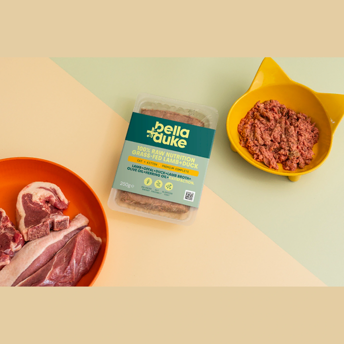 Bella & Duke - Raw Frozen Cat Food - 250g image 1
