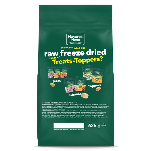 Natures Menu - Raw Freeze Dried Dog Food 625g image 1