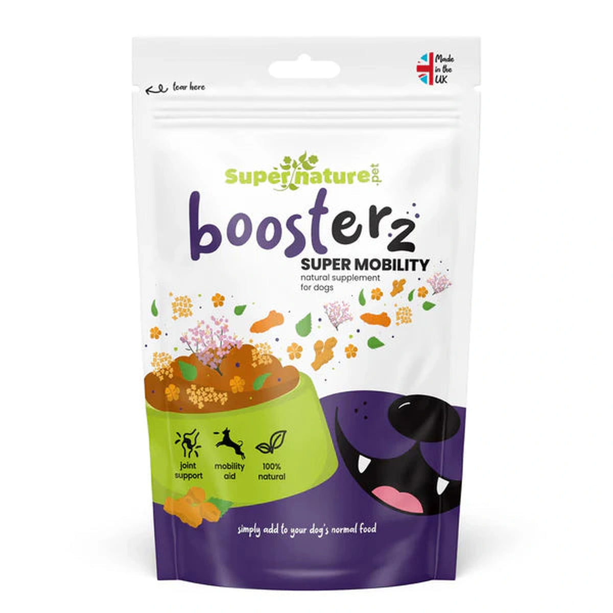 Super Natural - Boosterz Super Mobility Supplement for Dogs 125g – available from Woofingtons
