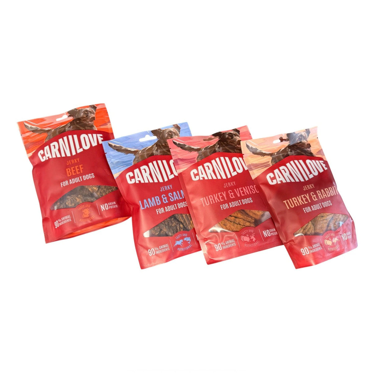 Carnilove Jerky Dog Treats 100g – available from Woofingtons