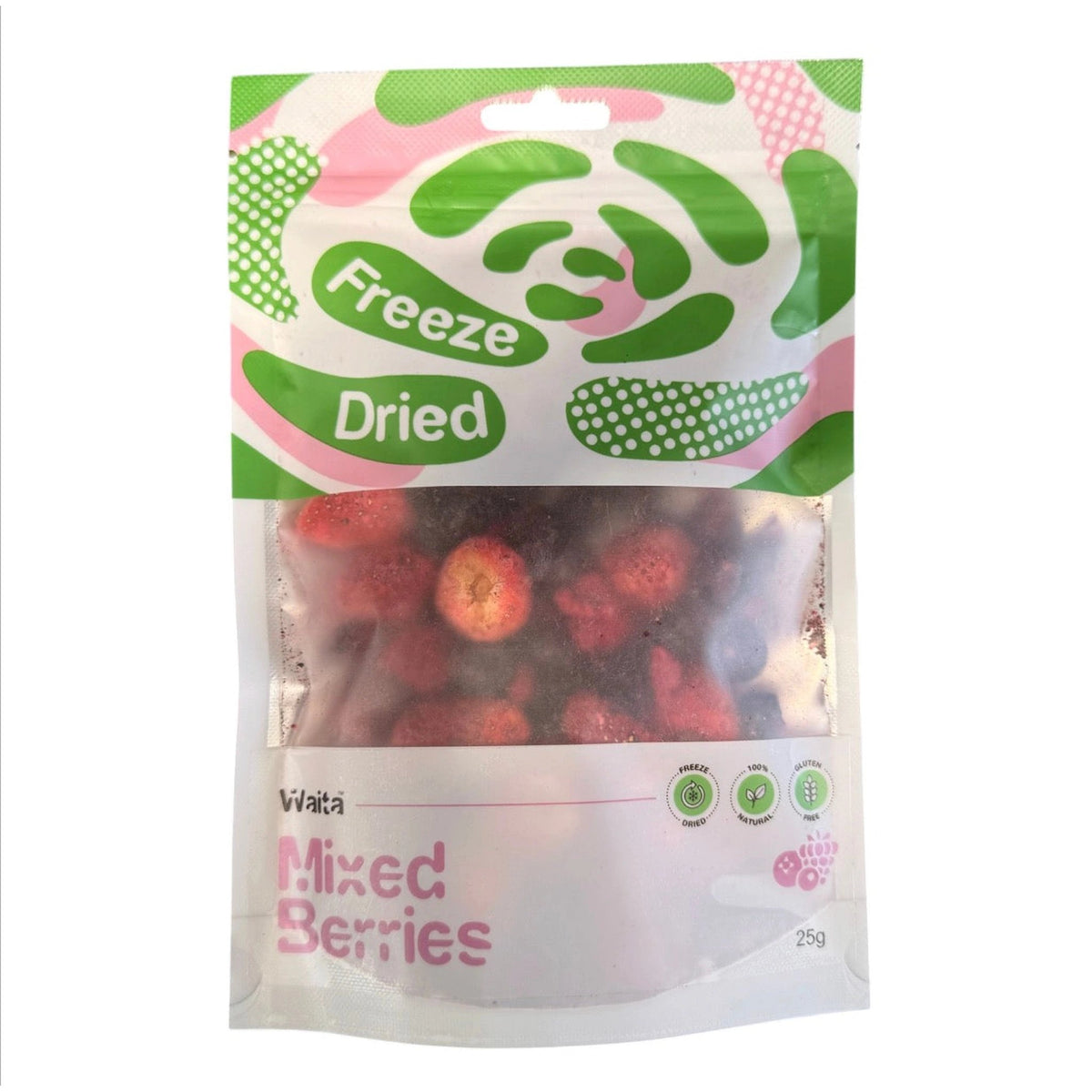 Waita Freeze Dried Mixed Berries 25g – available from Woofingtons
