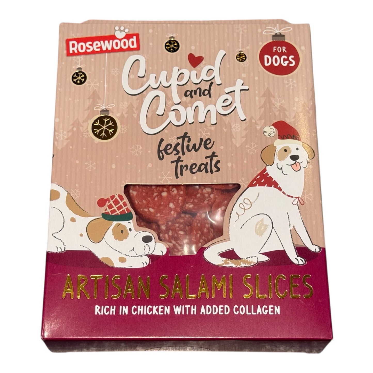 Cupid and Comet - Artisan Salami Slices - Dog Christmas Treats