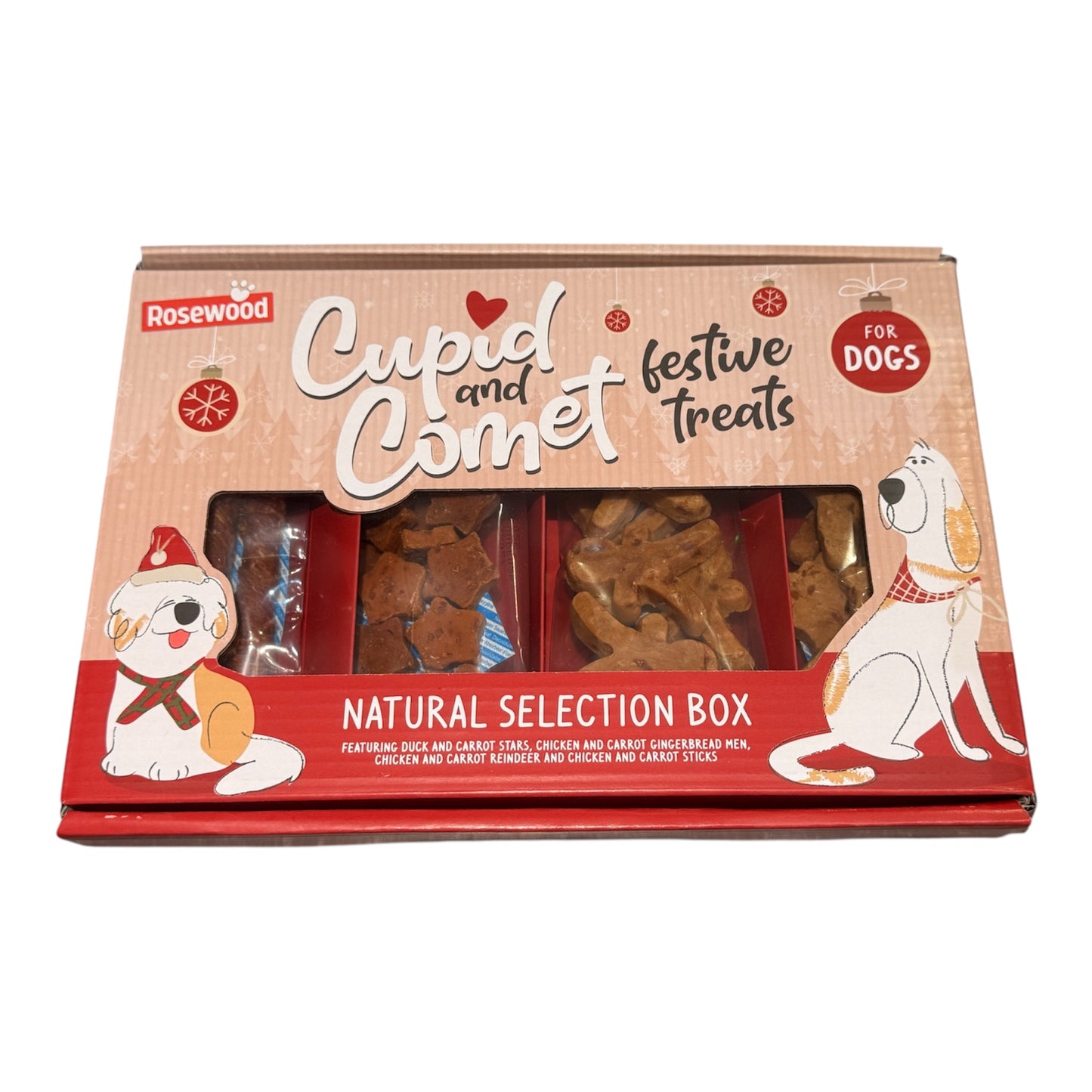 Cupid and comet - Natural selection box - Dog Christmas Treats