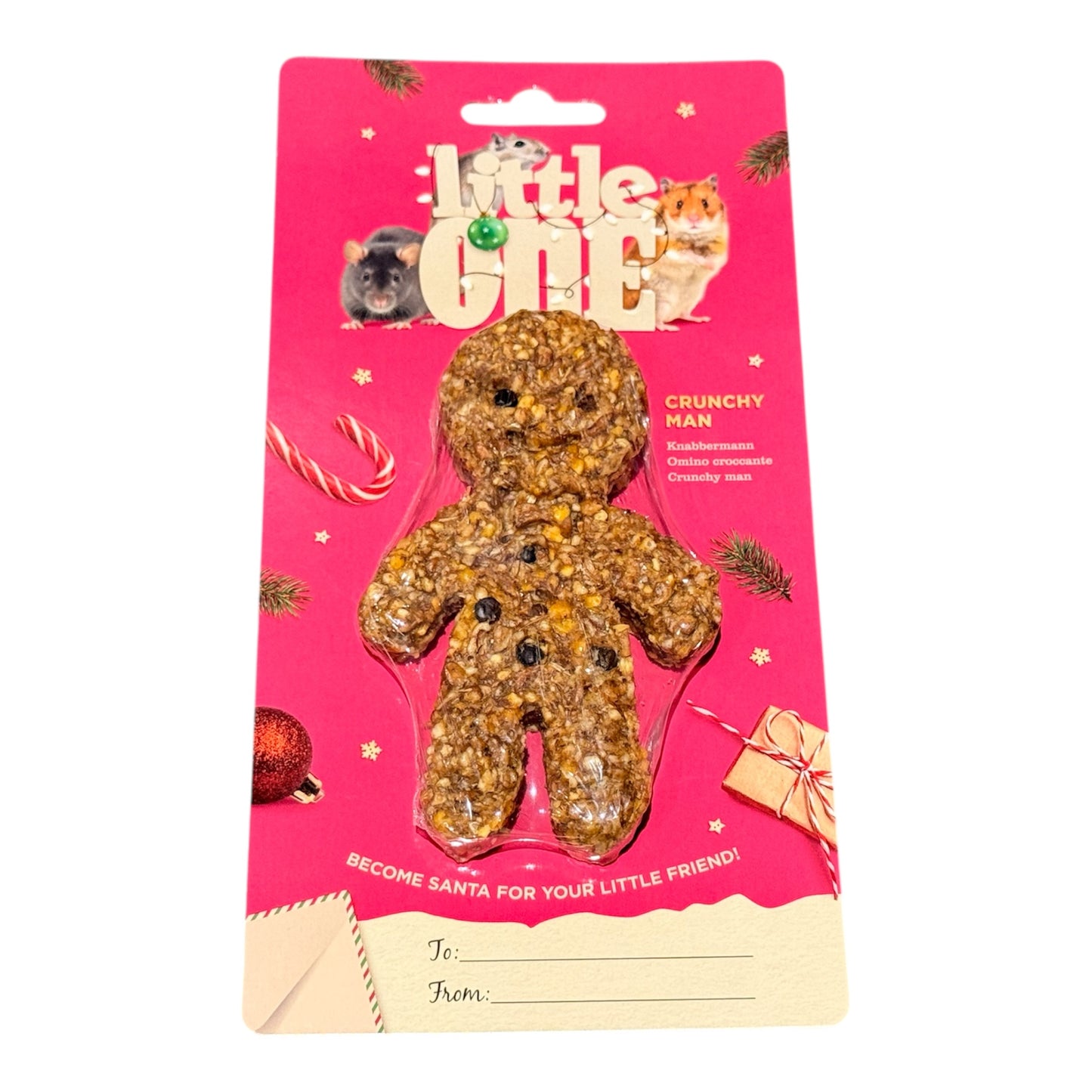 Little one - Christmas Crunchy man for Hamsters and rodents