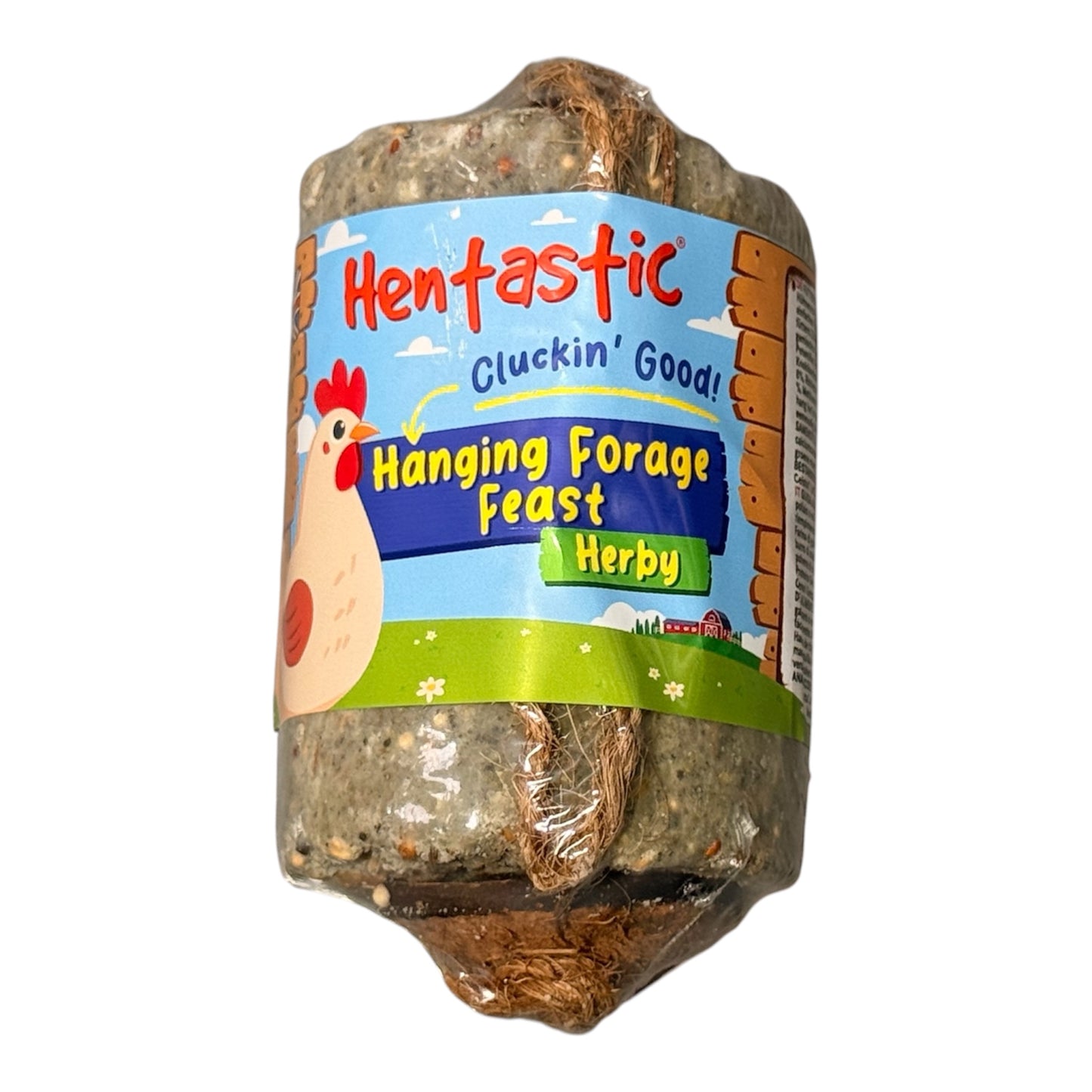 Hentastic Hanging Forage Feast Herby (400g) – Hanging Chicken Pecking Treat
