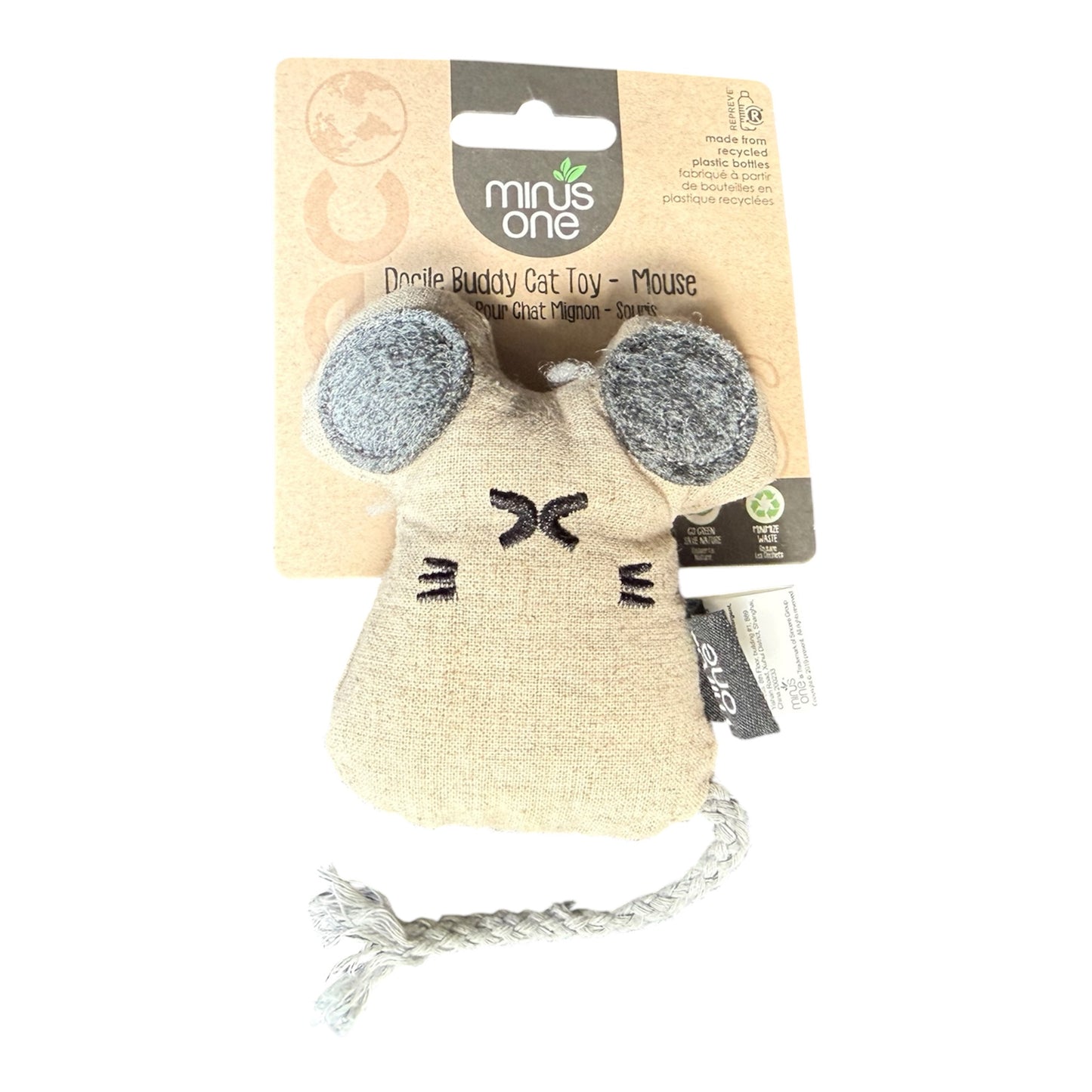 Minus One Eco-Friendly Cat Toy – Mouse or Elephant Design