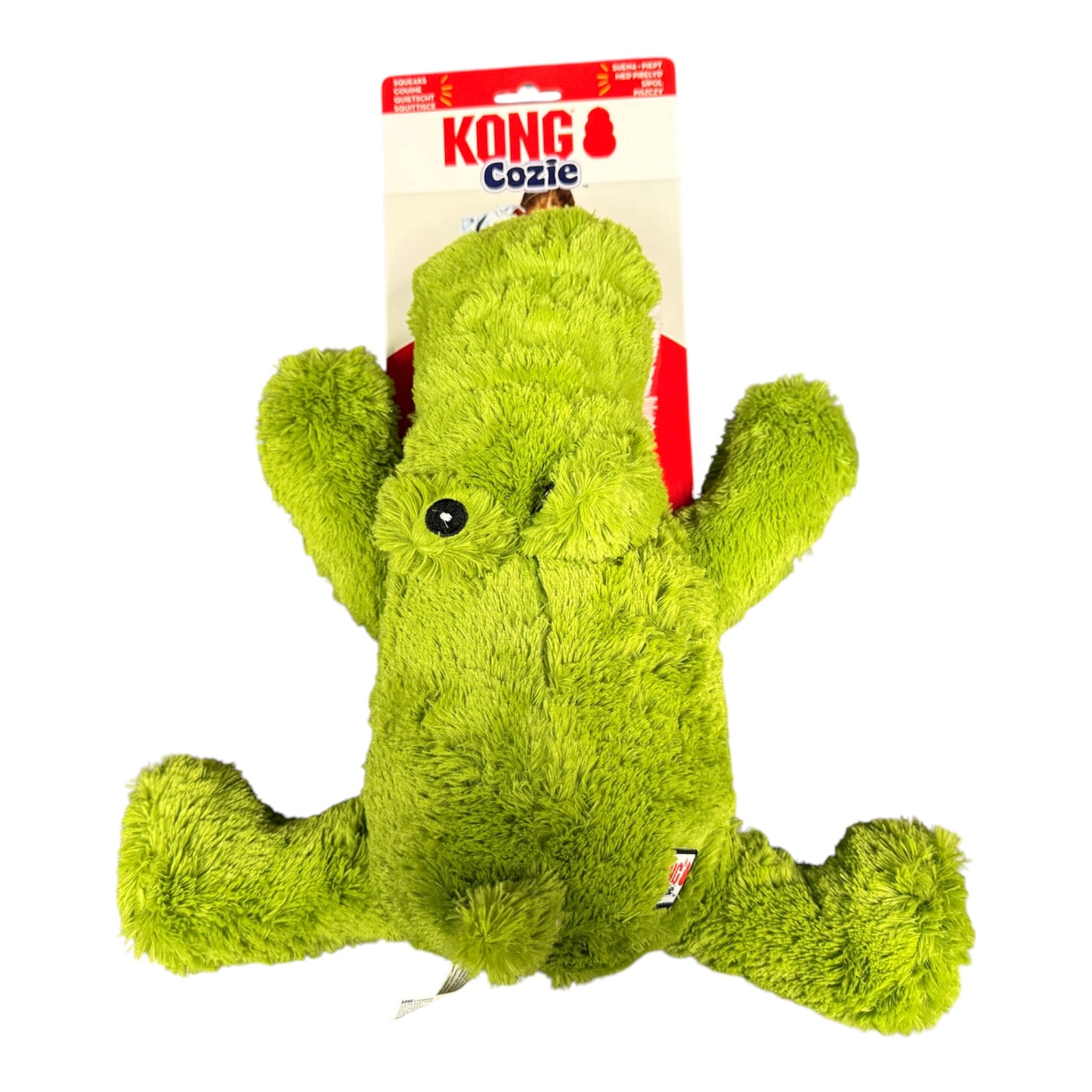 KONG Cozie Alligator XL – Plush Dog Toy