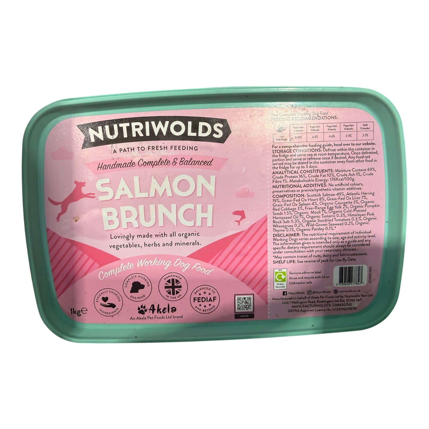 NutriWolds Raw Complete Dog Food 1kg