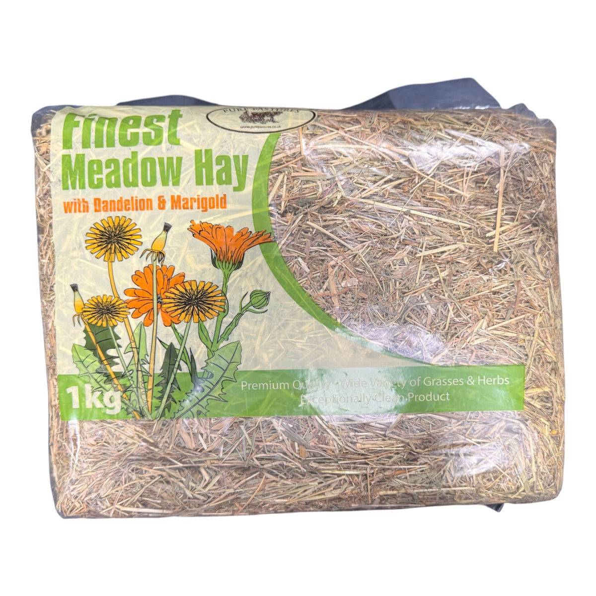 Pure Pastures Finest Meadow Hay with Dandelion & Marigold 1kg