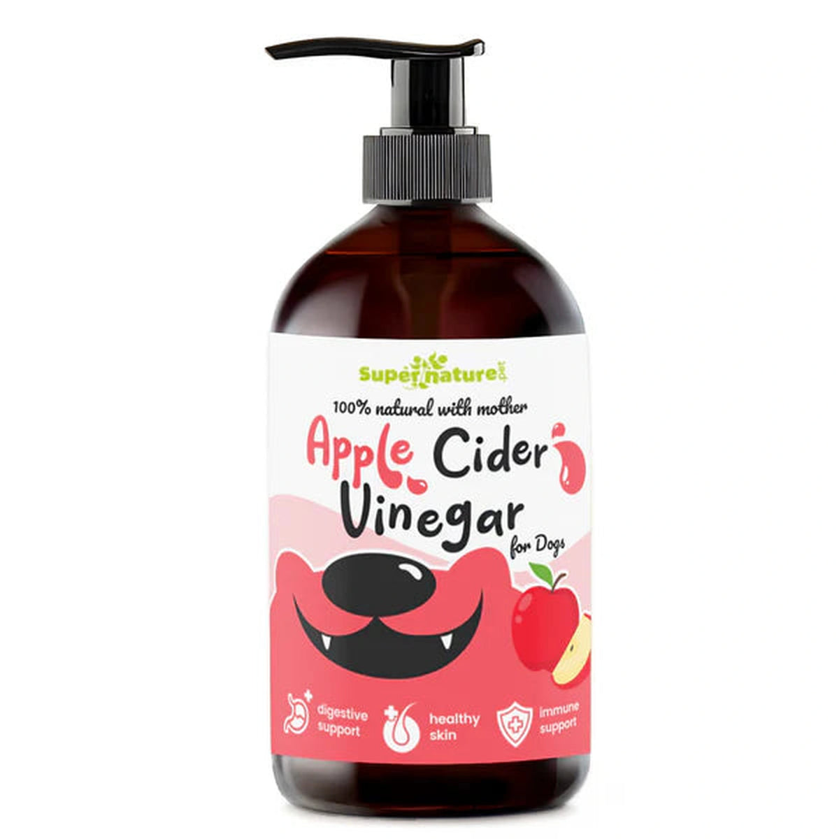Super Natural - Apple Cider Vinegar for Dogs 500ml – available from Woofingtons