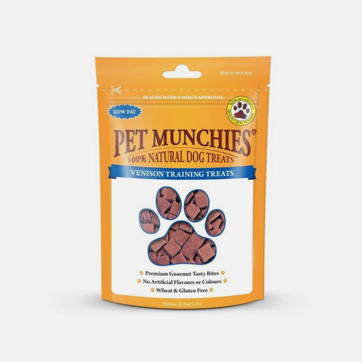 Pet Munchies Venison Training Treats 50g – available from Woofingtons
