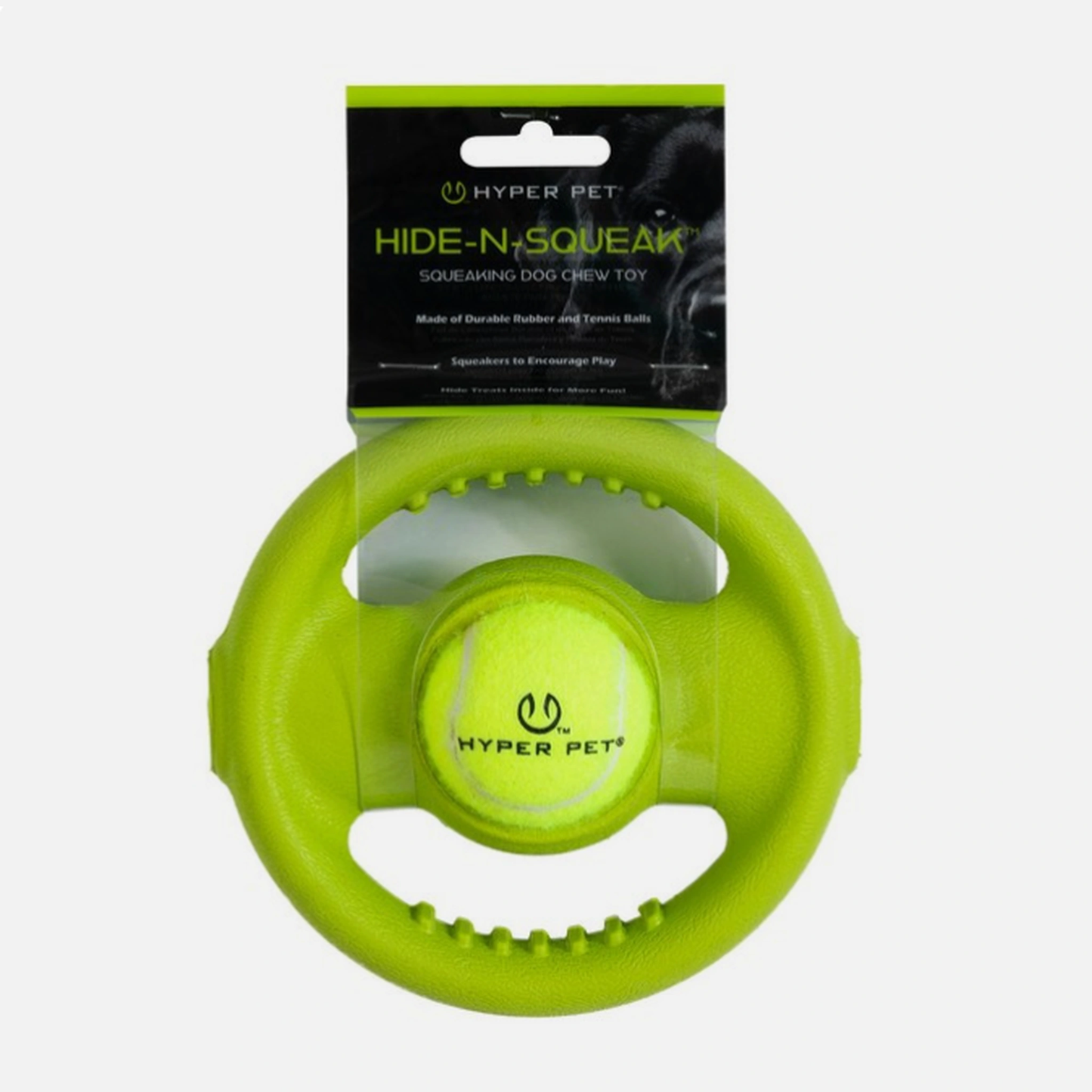 Hyper Pet Hide and Squeak Wheel – available from Woofingtons