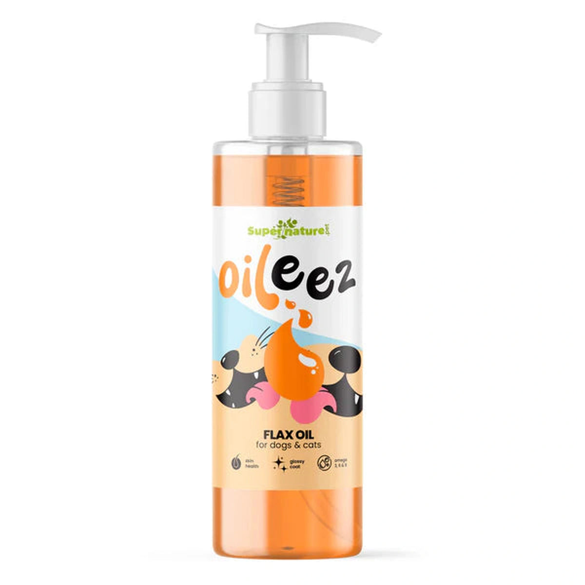 Super Natural - Oileez Flaxseed Oil for Dogs & Cats 500ml – available from Woofingtons