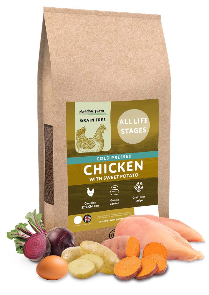 Meadow Farm Cold Pressed Chicken Dog Food 12kg