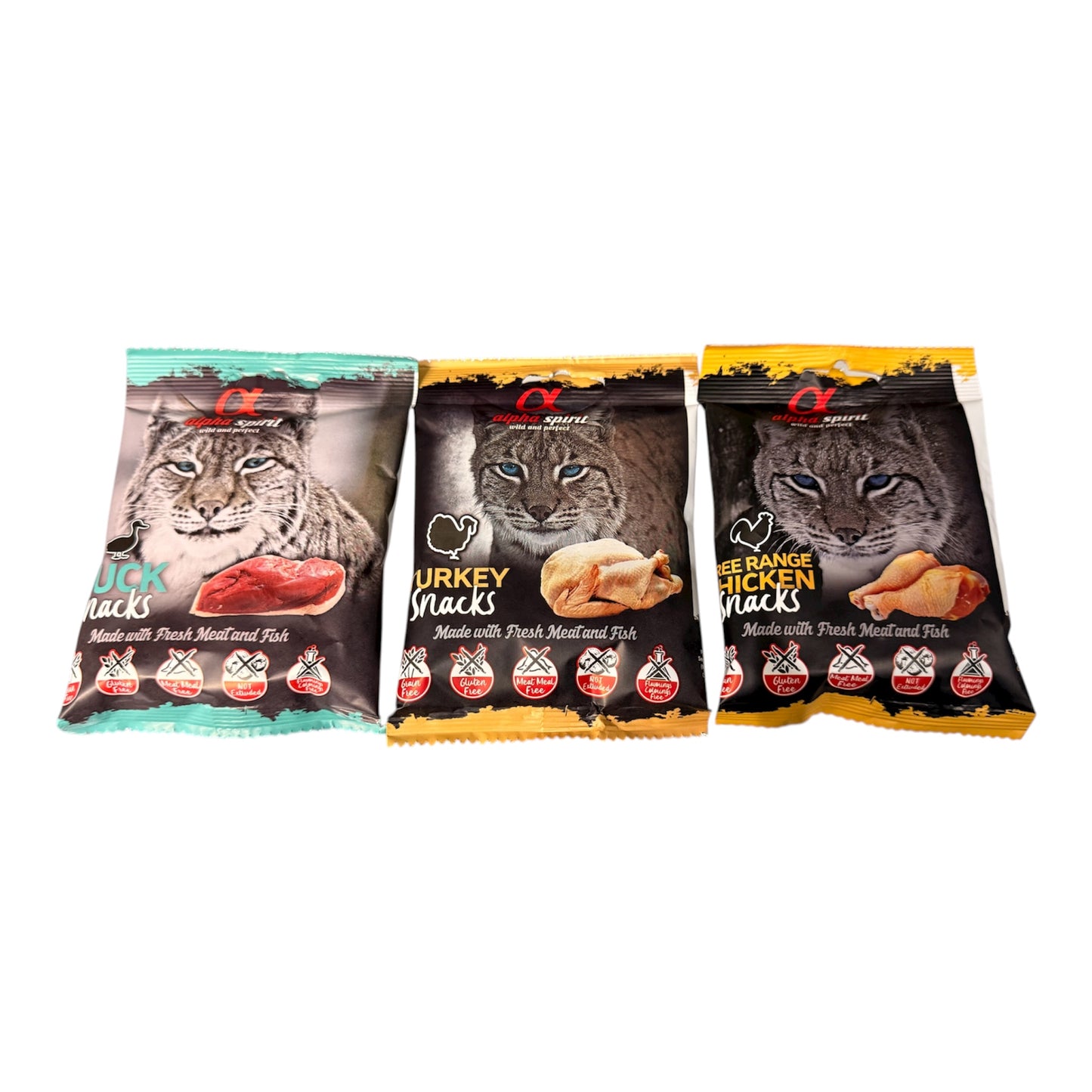 Alpha Spirit - Cat Snacks 50g – available from Woofingtons