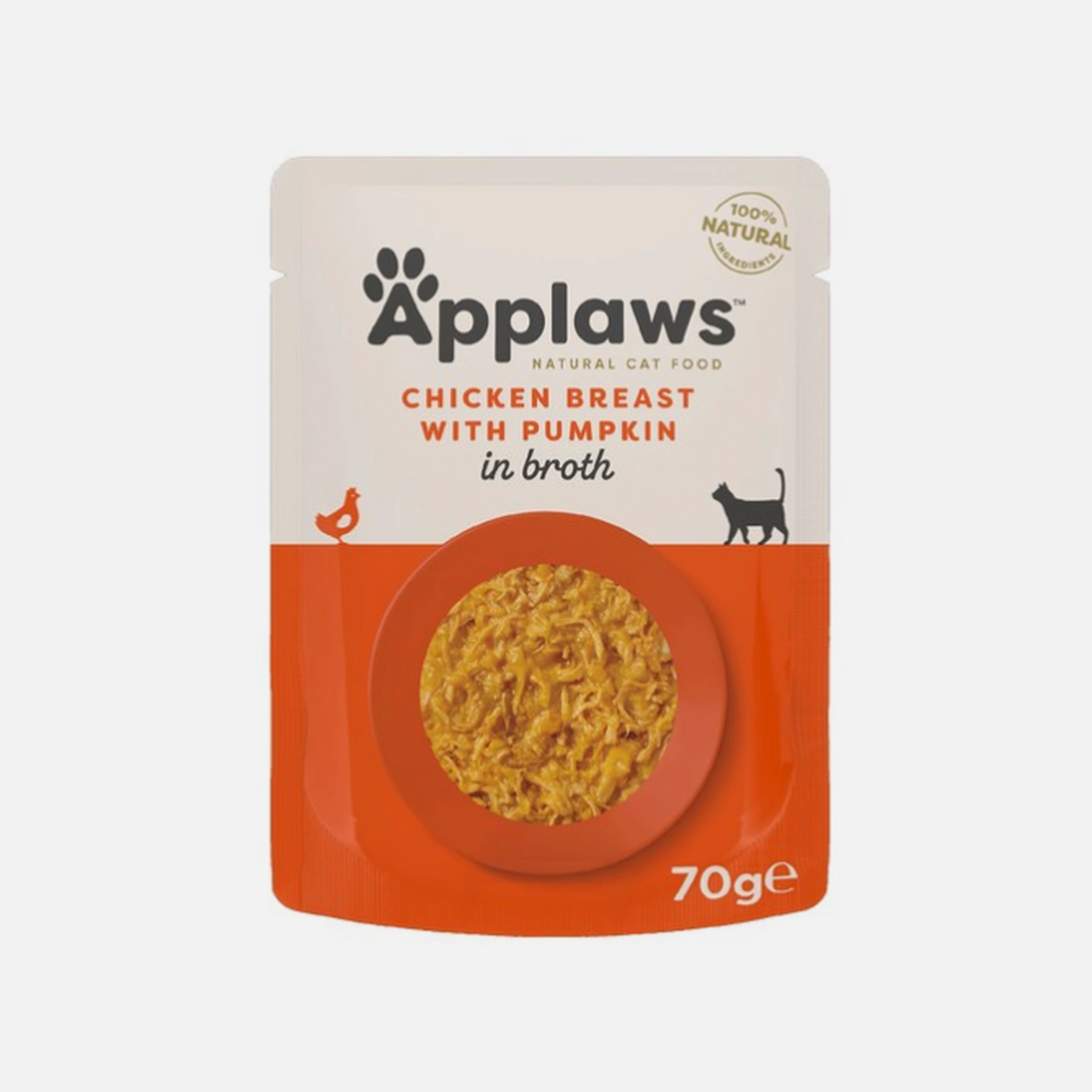 Applaws Cat Pouch Chicken Breast and Pumpkin 70g – available from Woofingtons
