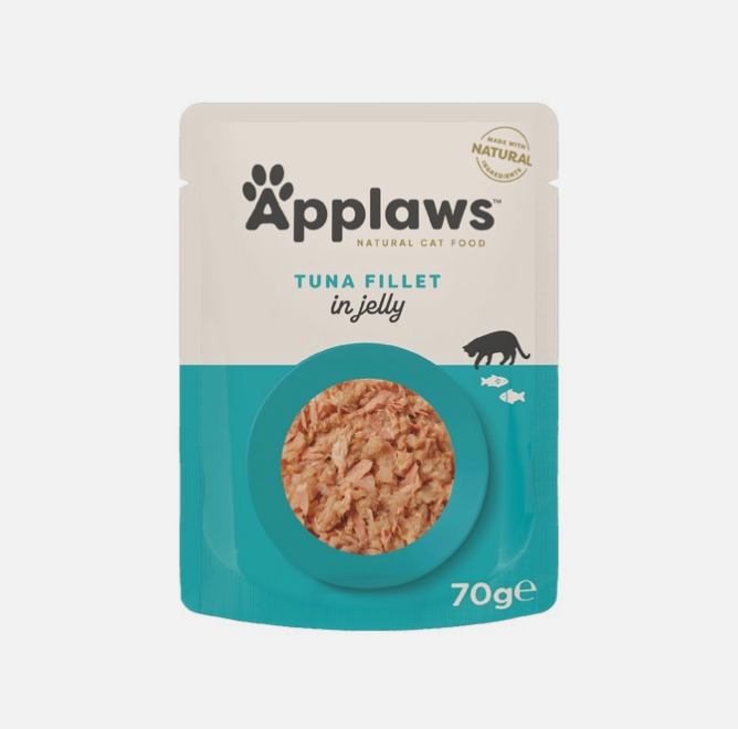Applaws Cat Pouch Tender Tuna in a Tasty Jelly 70g – available from Woofingtons
