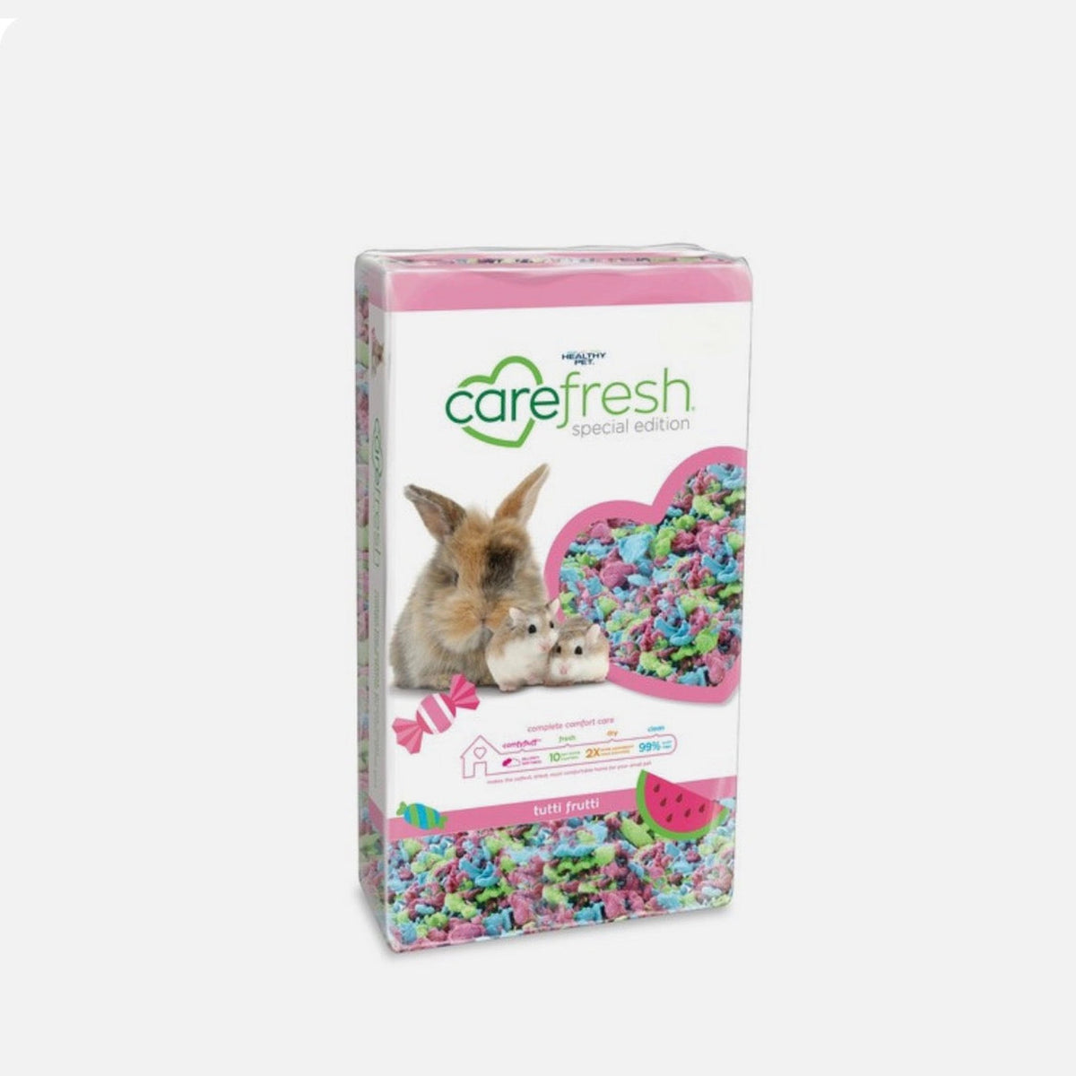 Carefresh Tutti Frutti small animal bedding 10L – available from Woofingtons