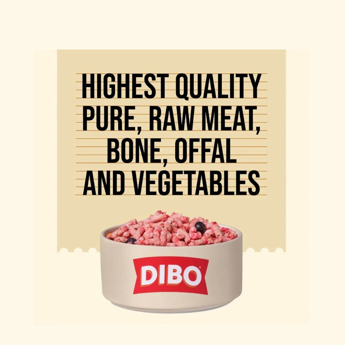 Dibo (Totally Natural) Free Flow Raw Mince 1Kg – product image 4 from Woofingtons