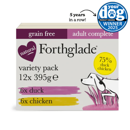 Forthglade Chicken & Duck Wet Dog Food Variety Pack image 0
