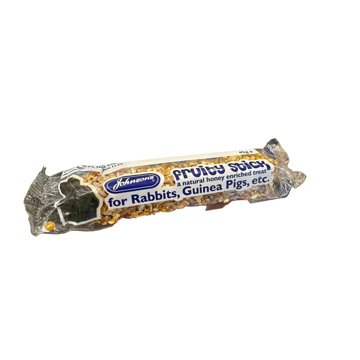 Johnson’s fruity stick for Rabbits and Guinea Pigs – available from Woofingtons
