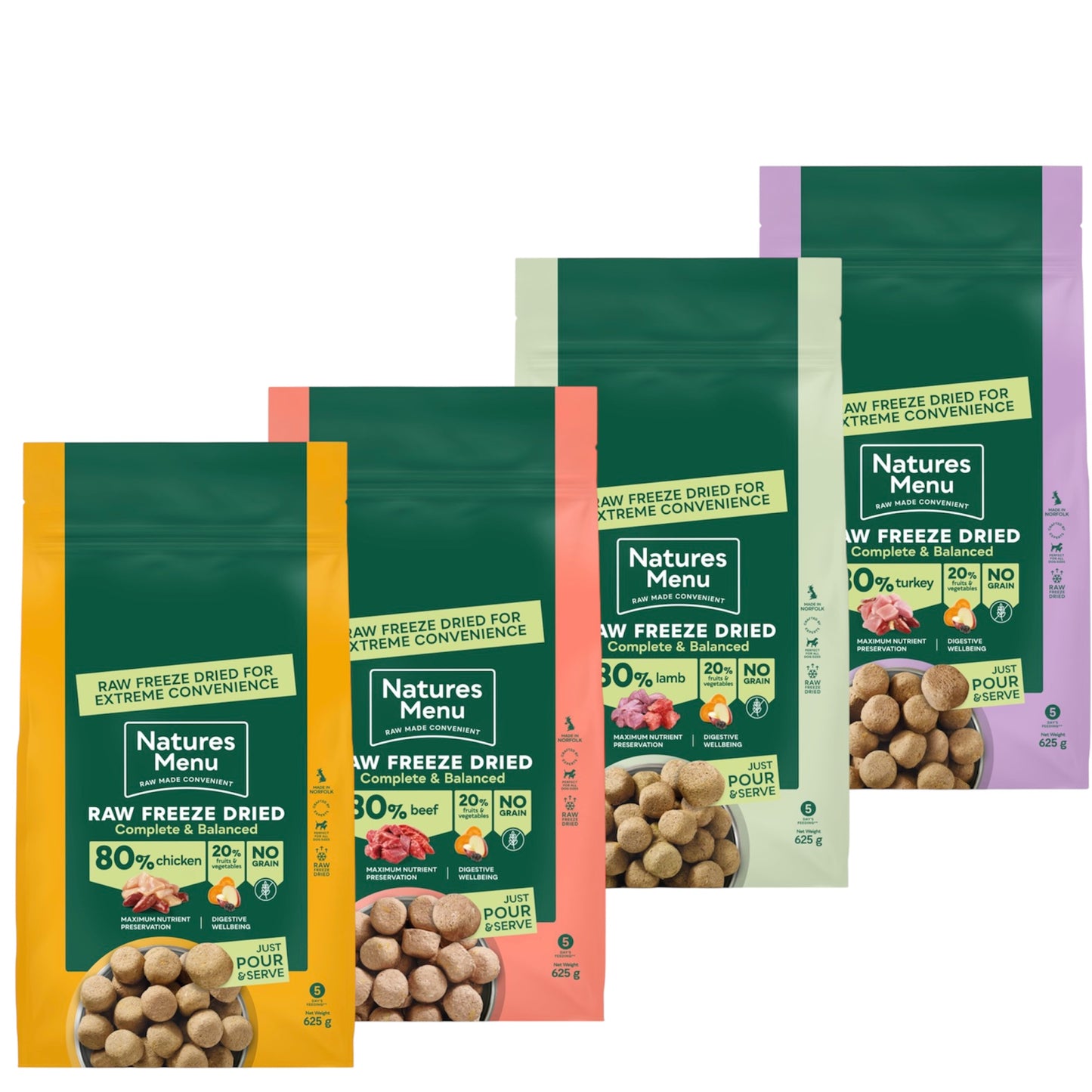 Natures Menu Raw Freeze-Dried Complete Dog Food – available from Woofingtons