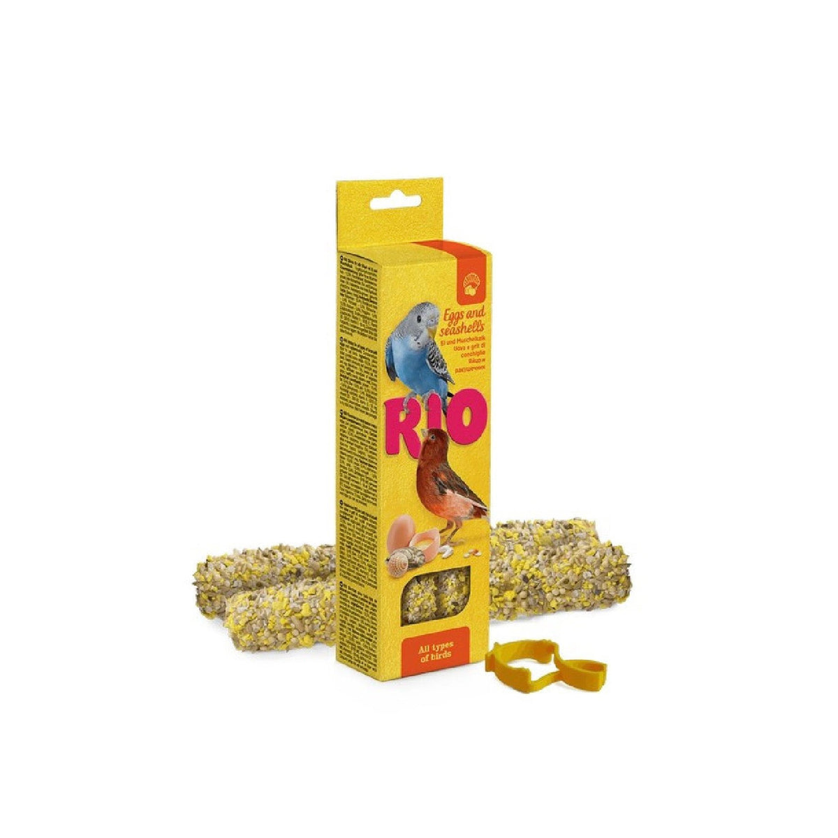 RIO Sticks for All Birds with Eggs and Seashells, 2x40g – available from Woofingtons