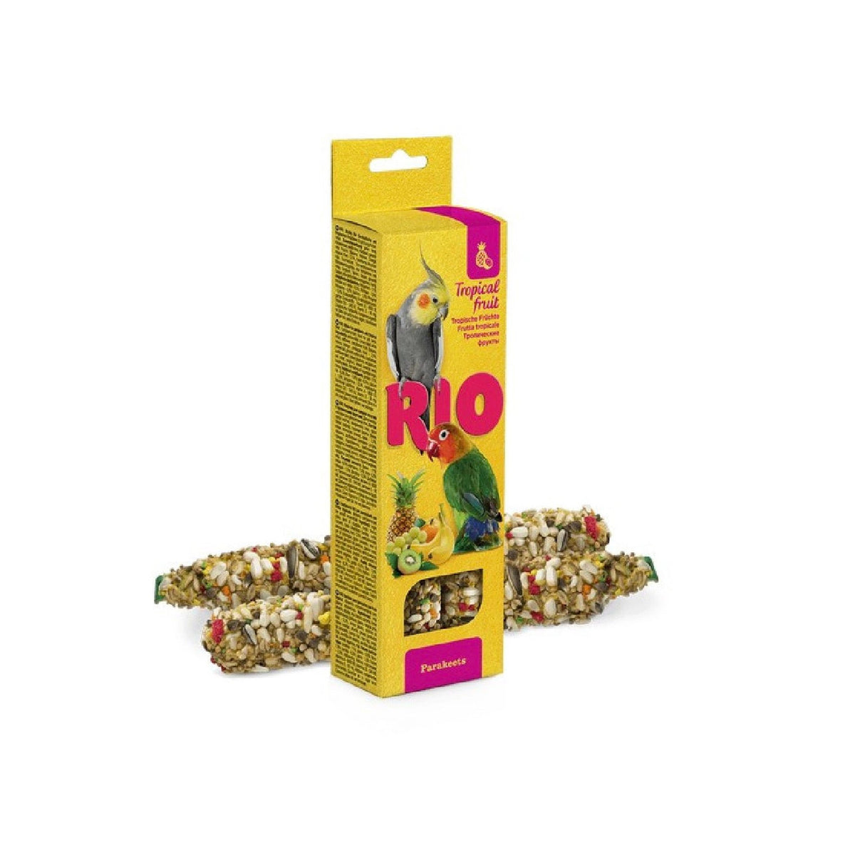 RIO Sticks for Parakeets with Tropical Fruit 2x75g – available from Woofingtons