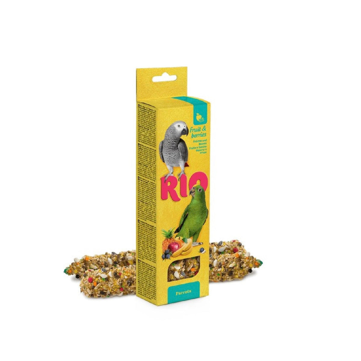 RIO Sticks for Parrots with Fruit and Berries (2x90g) – available from Woofingtons