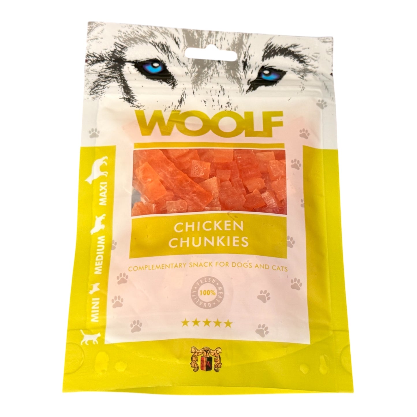 Woolf - Chicken Chunkies - Dogs & Cats – available from Woofingtons