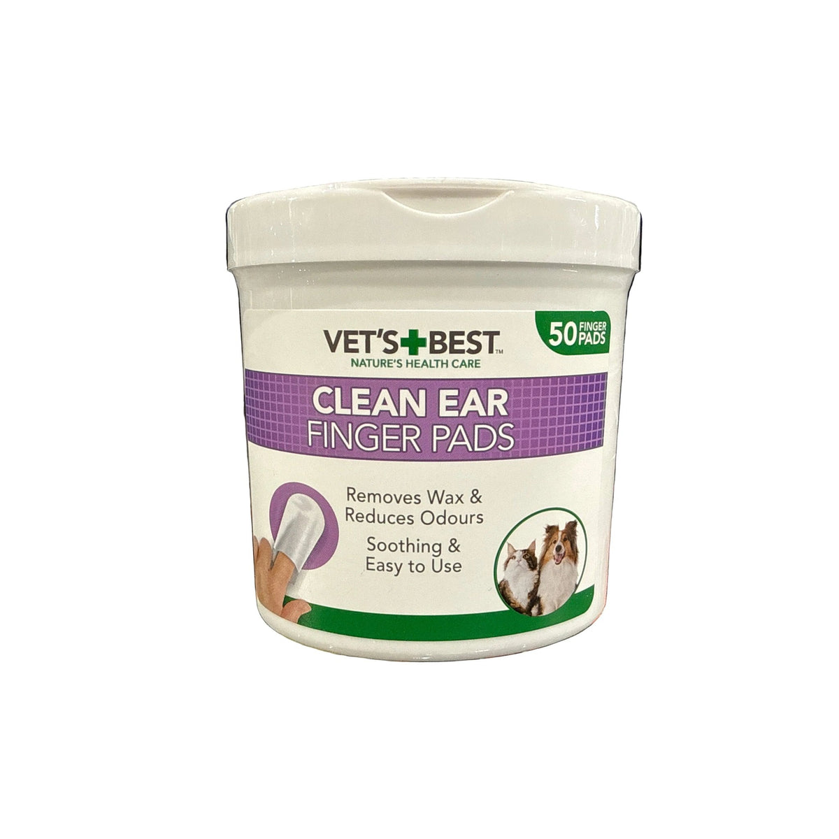 Vets best - clean ear finger pads 50pk – available from Woofingtons