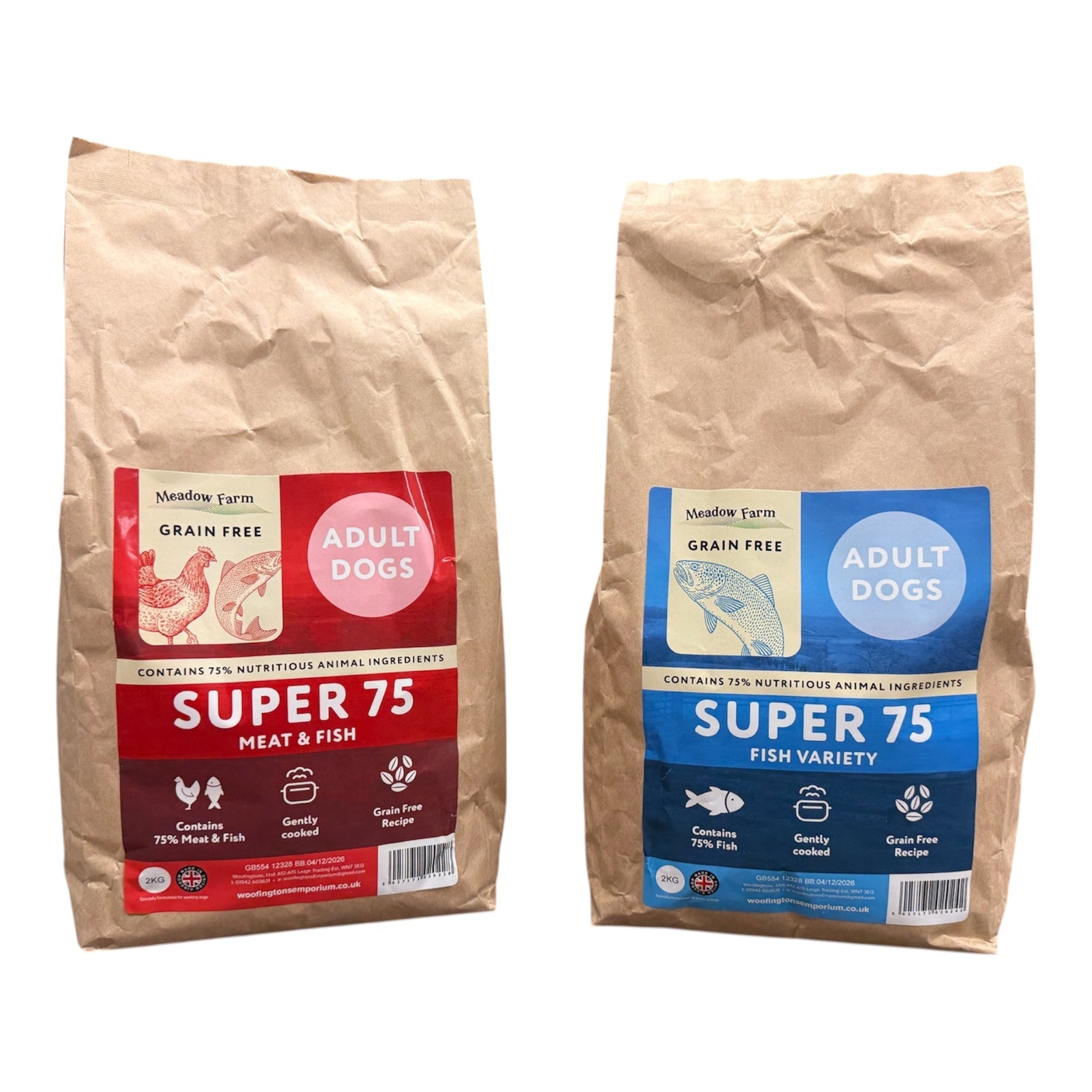 Meadow Farm Super 75 Dog Food – Premium Grain Free Nutrition with 75% Meat