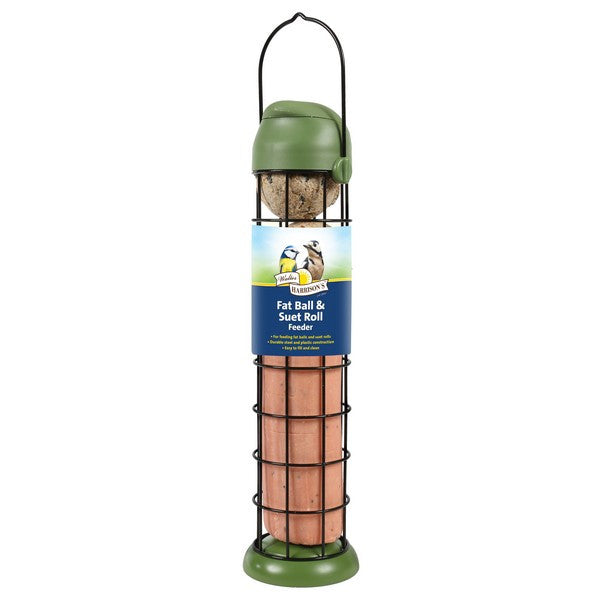 Harrisons Flip Top Fat & Suet Feeder 30cm – Bird Feeder for Wild Birds