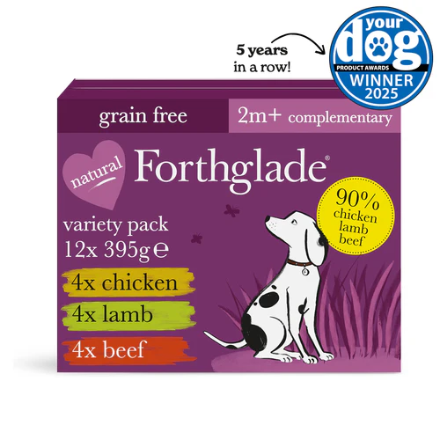 Forthglade Just Chicken, Lamb & Beef Wet Dog Food Variety Pack image 0