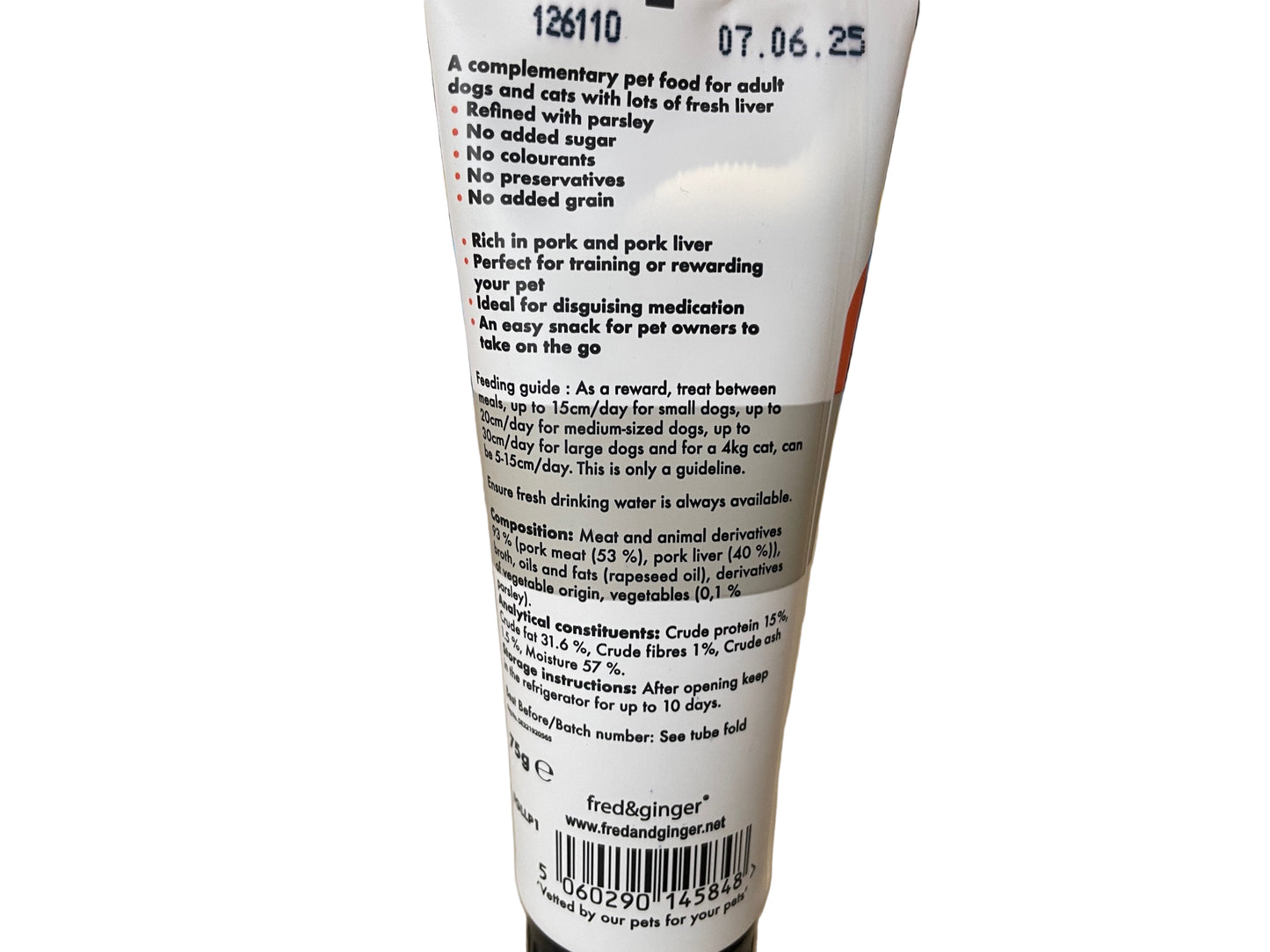Luxury training paste - Fred & ginger image 1