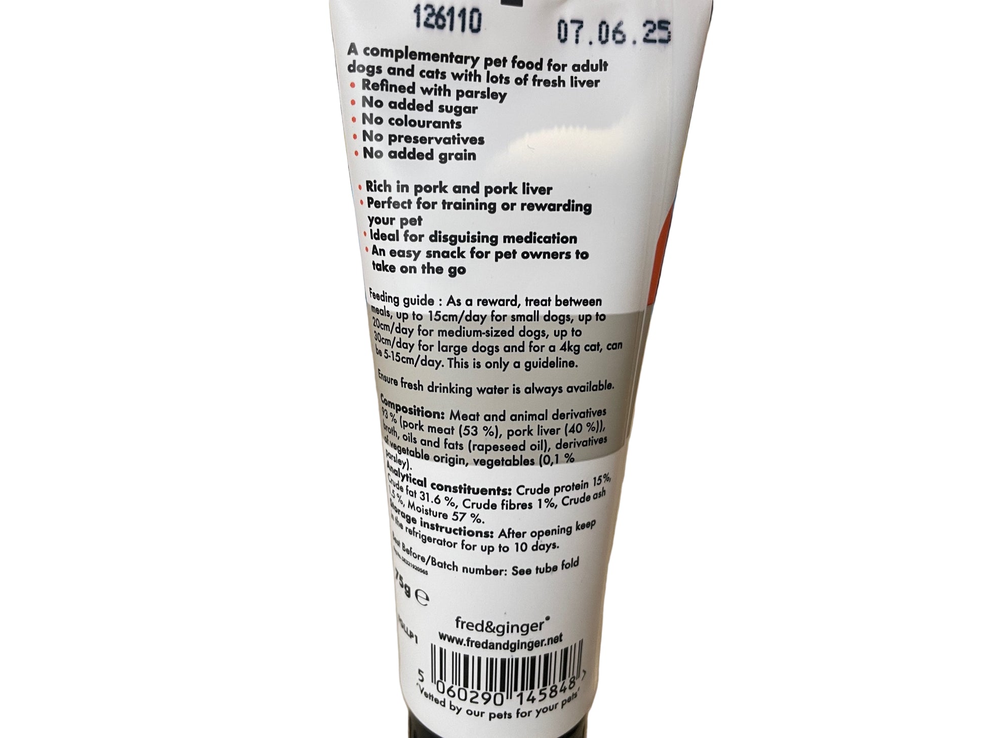 Luxury training paste - Fred & ginger image 1