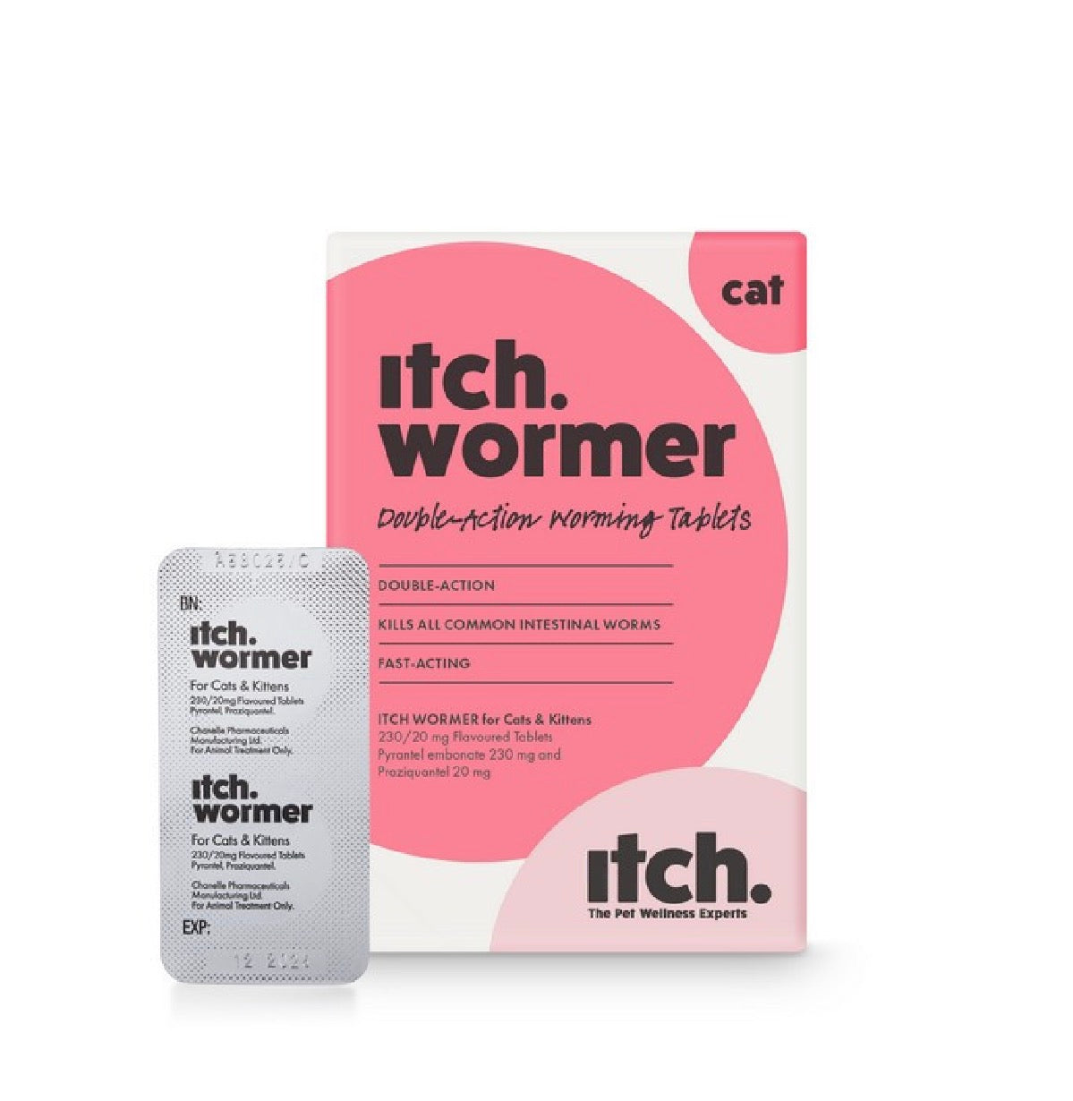 Itch Wormer Tablets for Cats
2 pack