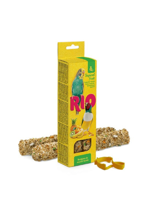 RIO Sticks for Budgies and Exotic Birds with Tropical Fruit 2x40g pack