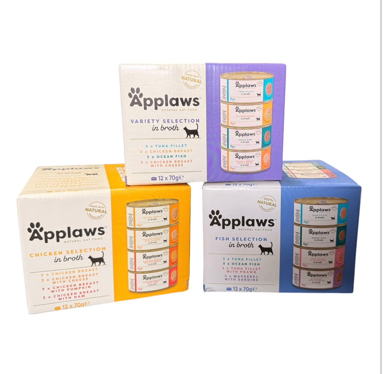 Applaws Natural Cat Food Tin Multipack 12 x 70g