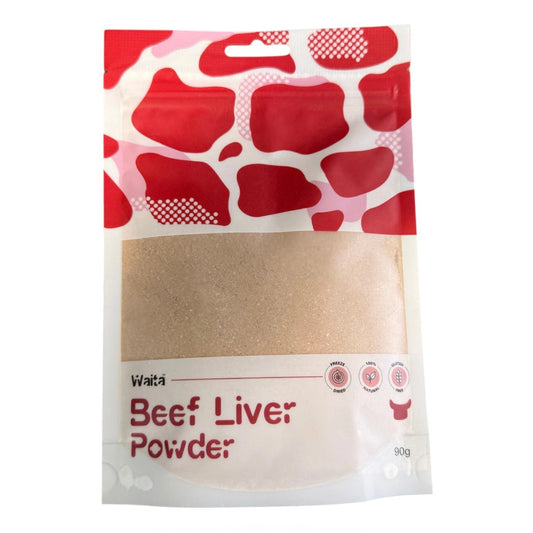 Waita Freeze Dried Beef Liver Powder 90g – available from Woofingtons