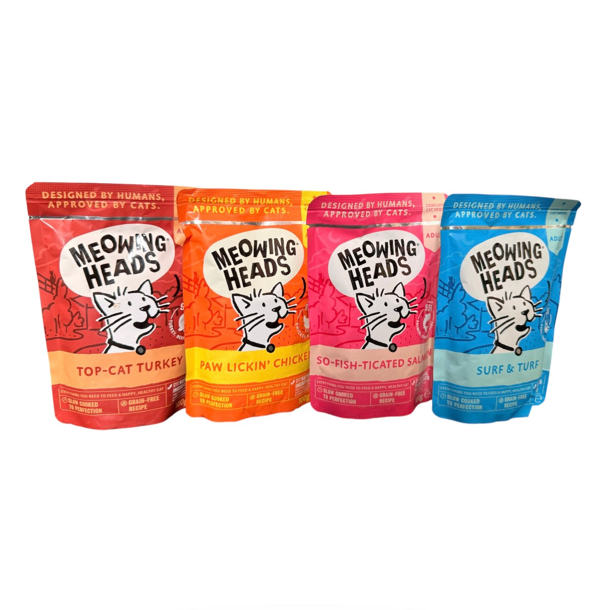 Meowing Heads Grain Free Wet Cat Food 100g