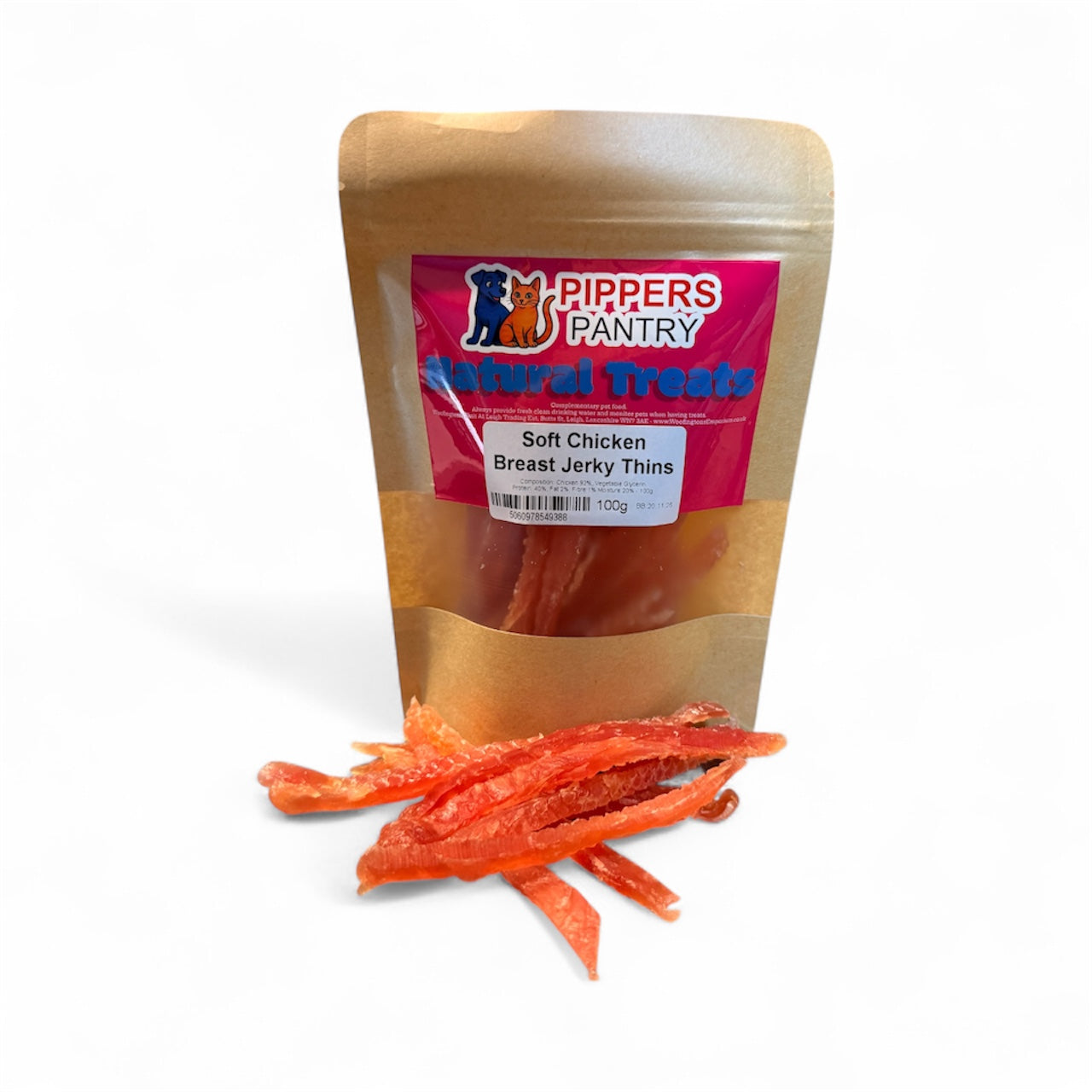 Pippers Pantry - Soft Chicken Breast Jerky Thins