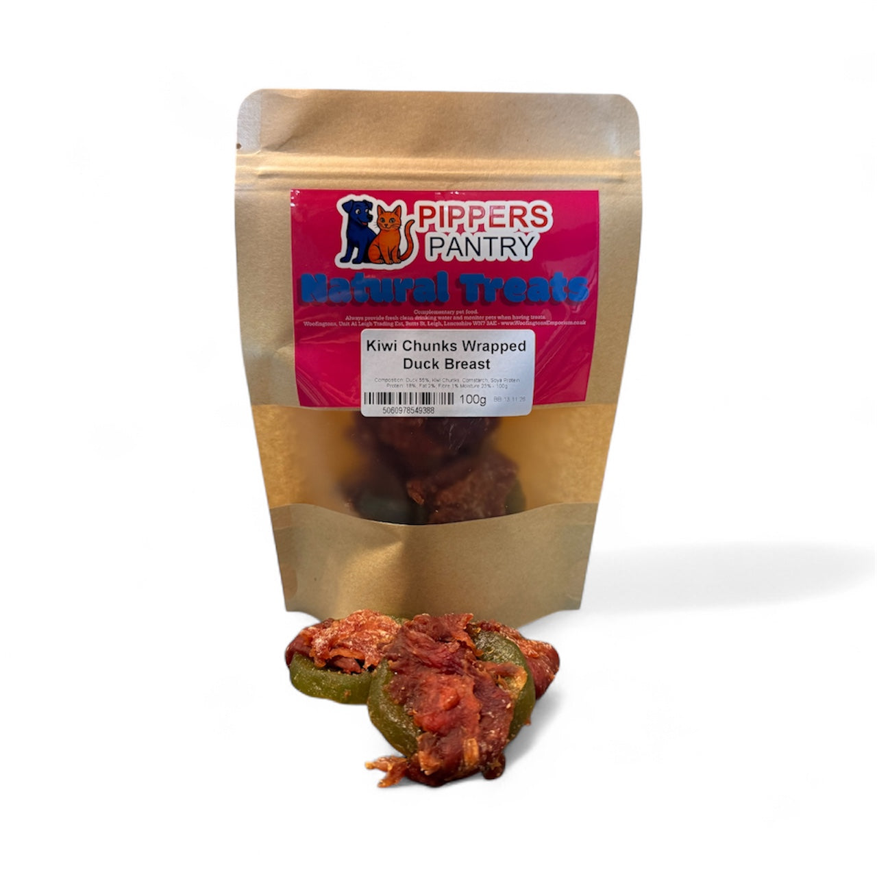 Pippers Pantry - Kiwi Chunks Wrapped in Duck Breast