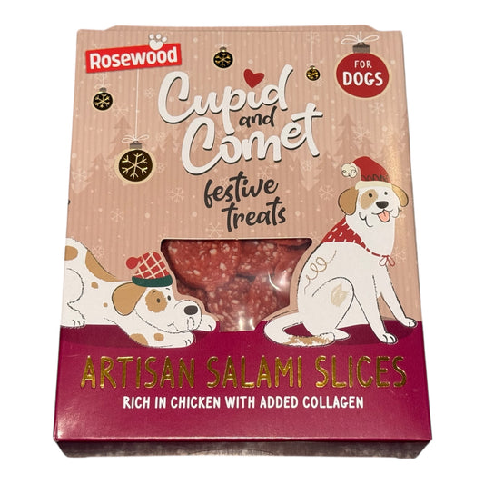 Cupid and Comet - Artisan Salami Slices - Dog Christmas Treats