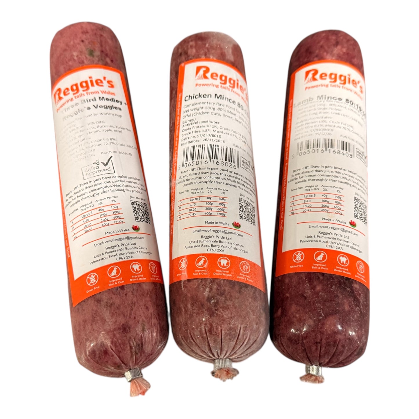 Reggies Raw Dog Food - 500g