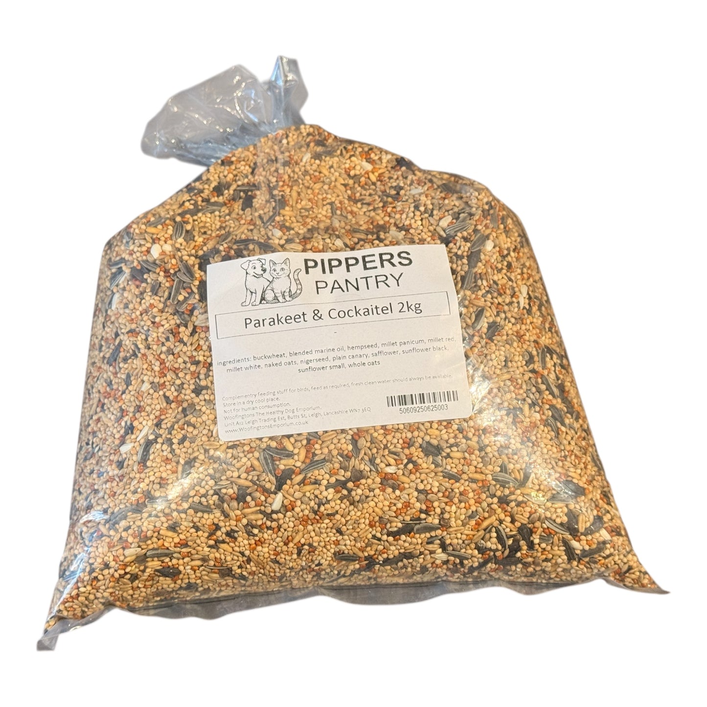 Pippers Pantry - Parakeet & Cockatiel Seed - 2kg