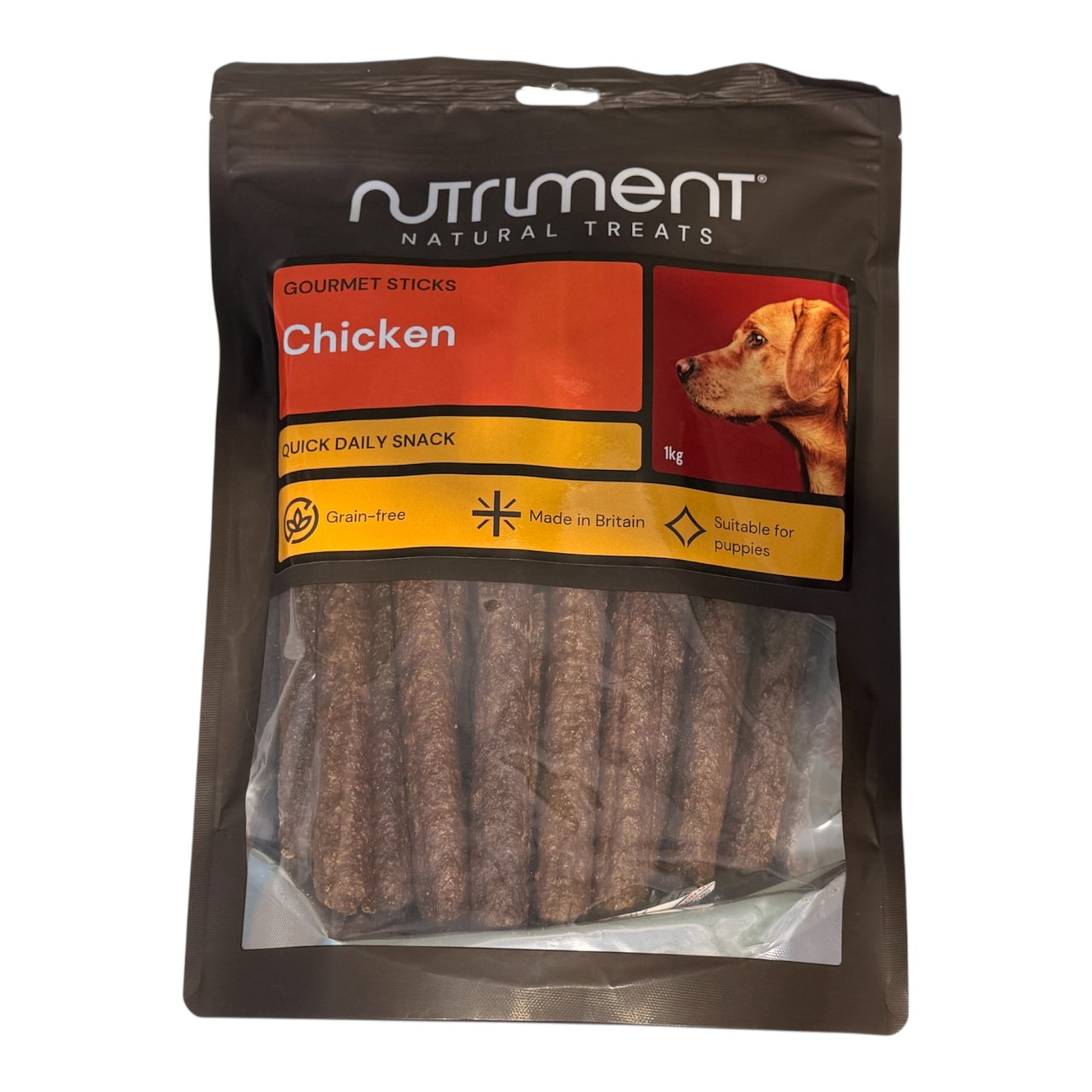 Nutriment Gourmet Sausage Sticks 1kg – Natural Training Treats for Dogs