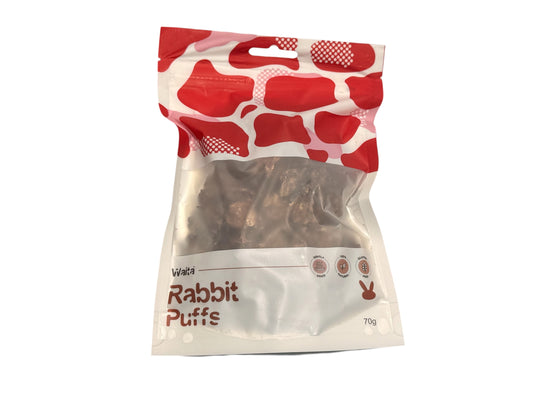 Waita freeze dried - Rabbit Puffs - dog and cat treat 70g